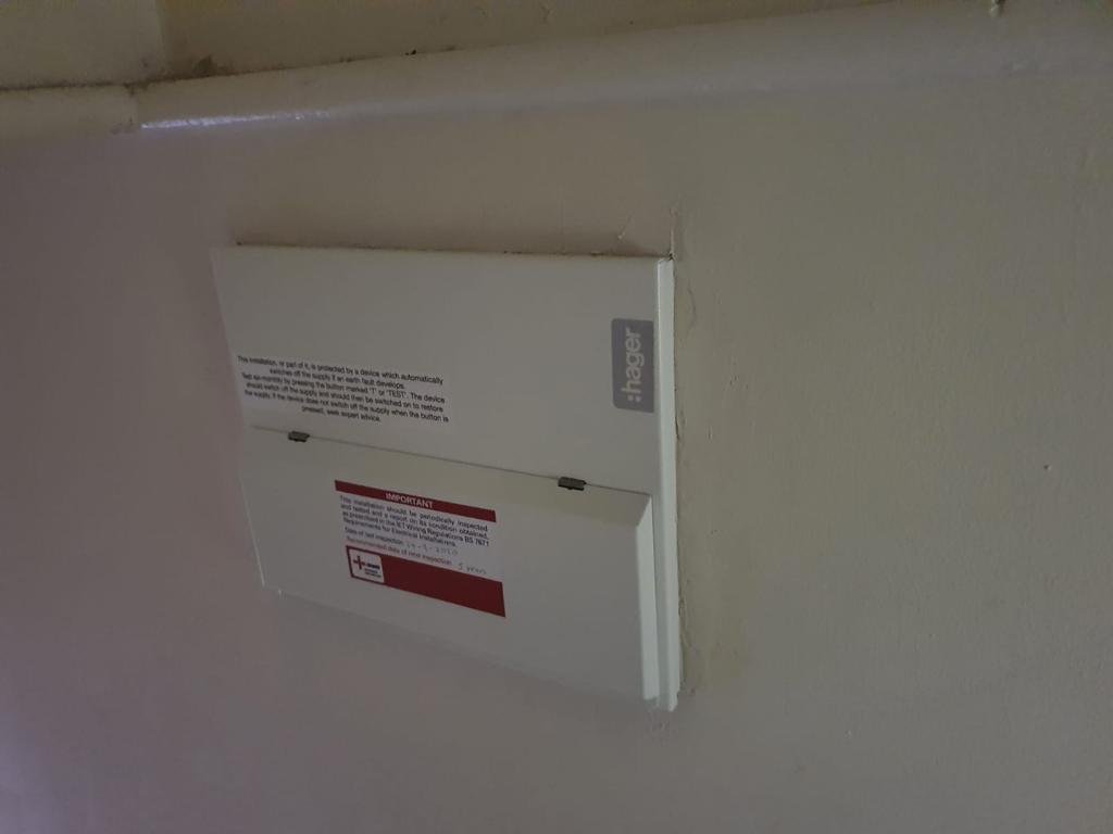 Modern RCBO consumer unit installed in a North London property