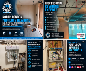 North London Property Rewiring | Full vs Partial Checklist for Homes & Offices